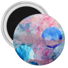 Abstract Clouds And Moon 3  Magnets by charliecreates