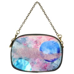 Abstract Clouds And Moon Chain Purse (one Side) by charliecreates