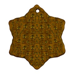 Freedom And Spectacular Butterflies Ornament (Snowflake)