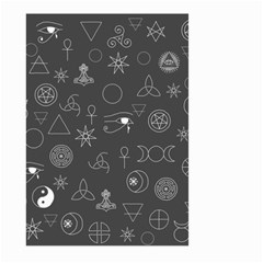 Witchcraft Symbols  Large Garden Flag (two Sides) by Valentinaart