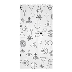 Witchcraft Symbols  Shower Curtain 36  X 72  (stall)  by Valentinaart