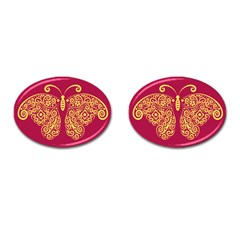 Butterfly Insect Bug Decoration Cufflinks (oval)