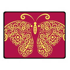 Butterfly Insect Bug Decoration Fleece Blanket (small) by HermanTelo