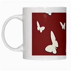 Heart Love Butterflies Animal White Mugs