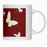 Heart Love Butterflies Animal White Mugs Right