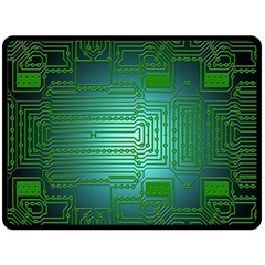 Board Conductors Circuits Double Sided Fleece Blanket (large) 
