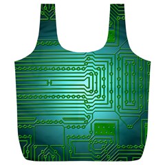 Board Conductors Circuits Full Print Recycle Bag (xl) by HermanTelo