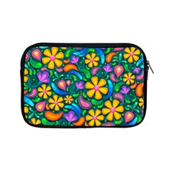 Floral Paisley Background Flower Green Apple Ipad Mini Zipper Cases