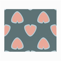 Hearts Love Blue Pink Green Small Glasses Cloth (2-side) by HermanTelo