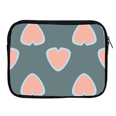 Hearts Love Blue Pink Green Apple Ipad 2/3/4 Zipper Cases