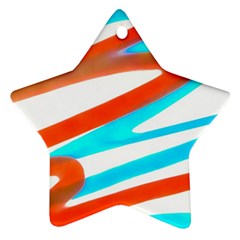 Abstract Colors Print Design Star Ornament (two Sides) by dflcprintsclothing