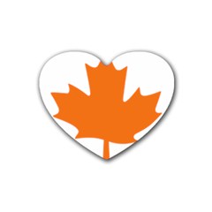 Logo Of New Democratic Party Of Canada Heart Coaster (4 Pack)  by abbeyz71