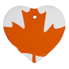 Logo Of New Democratic Party Of Canada Heart Ornament (two Sides) by abbeyz71