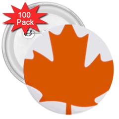 Logo Of New Democratic Party Of Canada 3  Buttons (100 Pack)  by abbeyz71