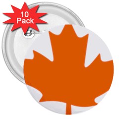 Logo Of New Democratic Party Of Canada 3  Buttons (10 Pack)  by abbeyz71