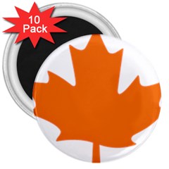 Logo Of New Democratic Party Of Canada 3  Magnets (10 Pack)  by abbeyz71