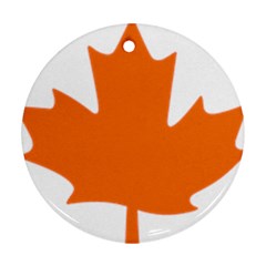 Logo Of New Democratic Party Of Canada Round Ornament (two Sides) by abbeyz71