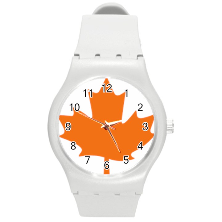 Logo of New Democratic Party of Canada Round Plastic Sport Watch (M)