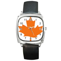 Logo Of New Democratic Party Of Canada Square Metal Watch