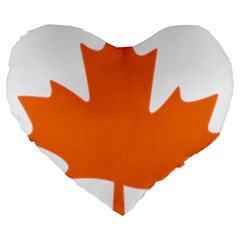 Logo Of New Democratic Party Of Canada Large 19  Premium Heart Shape Cushions by abbeyz71