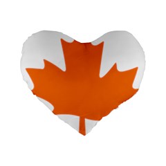 Logo Of New Democratic Party Of Canada Standard 16  Premium Flano Heart Shape Cushions by abbeyz71