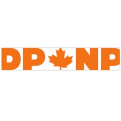 Logo Of New Democratic Party Of Canada Large Flano Scarf  by abbeyz71