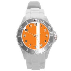 Logo Of New Democratic Party Of Canada Round Plastic Sport Watch (l) by abbeyz71