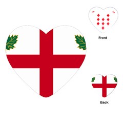 Flag Of Anglican Church Of Canada Playing Cards (heart) by abbeyz71