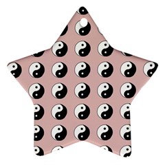 Yin Yang Pattern Star Ornament (two Sides) by Valentinaart