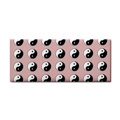 Yin Yang Pattern Hand Towel by Valentinaart