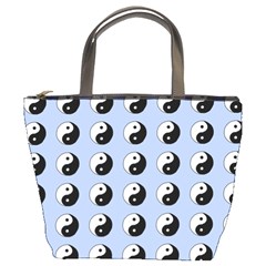 Yin Yang Pattern Bucket Bag