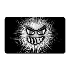 Monster Black White Eyes Magnet (rectangular) by HermanTelo