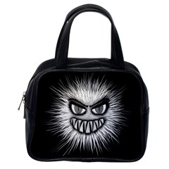 Monster Black White Eyes Classic Handbag (one Side) by HermanTelo