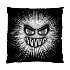 Monster Black White Eyes Standard Cushion Case (two Sides) by HermanTelo