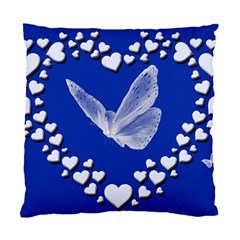 Heart Love Butterfly Mother S Day Standard Cushion Case (two Sides) by HermanTelo