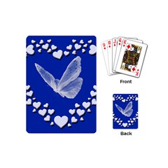 Heart Love Butterfly Mother S Day Playing Cards (mini) by HermanTelo