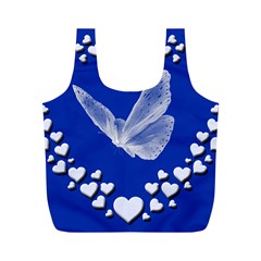 Heart Love Butterfly Mother S Day Full Print Recycle Bag (m)