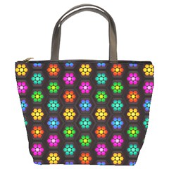 Pattern Background Colorful Design Bucket Bag by HermanTelo