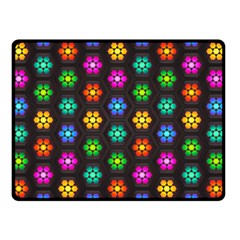 Pattern Background Colorful Design Double Sided Fleece Blanket (small) 