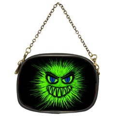 Monster Green Evil Common Chain Purse (one Side) by HermanTelo