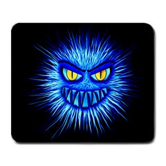 Monster Blue Attack Large Mousepads by HermanTelo