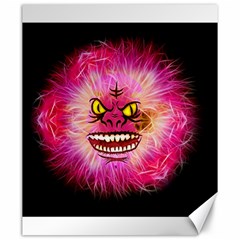 Monster Pink Eyes Aggressive Fangs Canvas 20  X 24  by HermanTelo