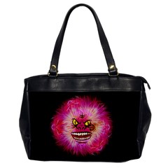 Monster Pink Eyes Aggressive Fangs Oversize Office Handbag by HermanTelo