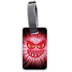 Monster Red Eyes Aggressive Fangs Luggage Tags (one Side)  by HermanTelo