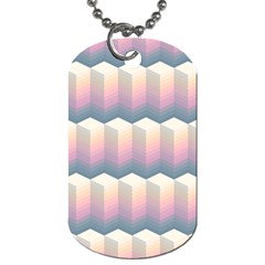 Seamless Pattern Background Block Dog Tag (one Side) by HermanTelo