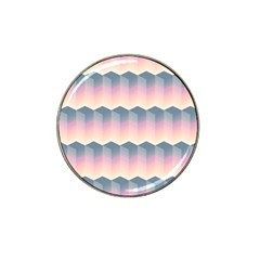 Seamless Pattern Background Block Pink Hat Clip Ball Marker (4 Pack) by HermanTelo