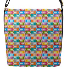 Seamless Pattern Background Abstract Rainbow Flap Closure Messenger Bag (s)