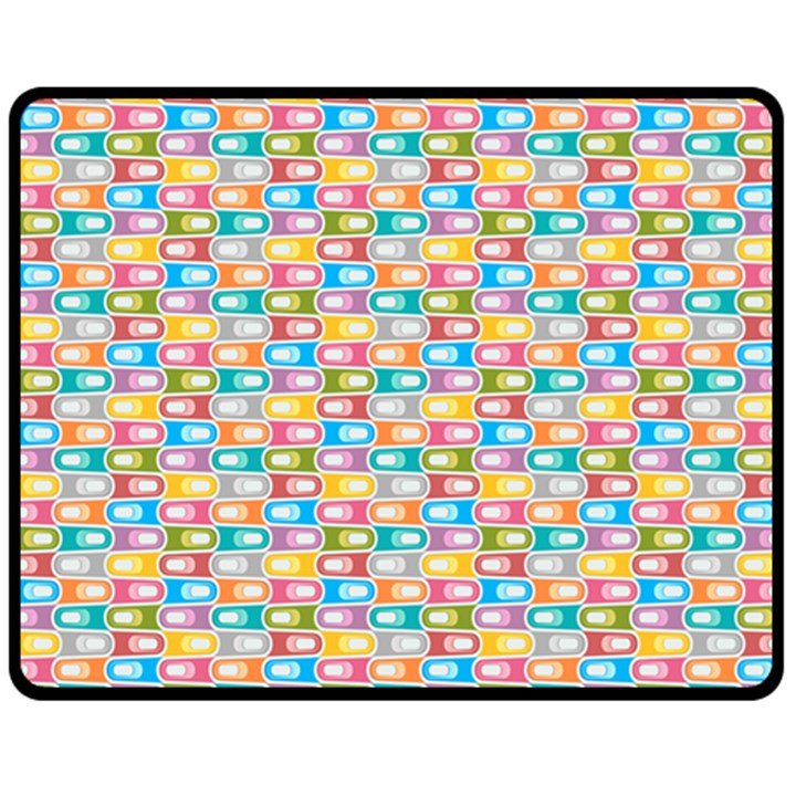 Seamless Pattern Background Abstract Rainbow Double Sided Fleece Blanket (Medium) 