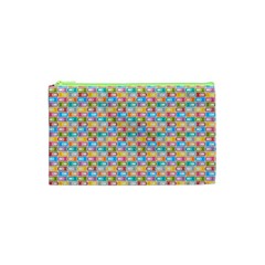 Seamless Pattern Background Abstract Rainbow Cosmetic Bag (xs) by HermanTelo