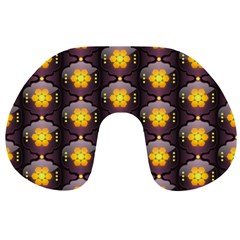 Pattern Background Yellow Bright Travel Neck Pillows